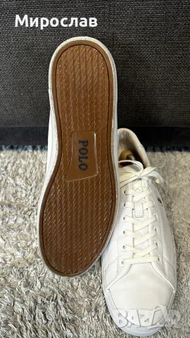 POLO RALPH LAUREN мъжки кожени маратонки/сникърси 45 номер, снимка 7 - Маратонки - 56260926