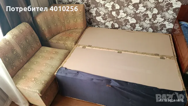 ЪГЛОВ ДИВАН РАЗТЕГАТЕЛЕН 185/120 ПЛОВДИВ , снимка 7 - Дивани и мека мебел - 56331124