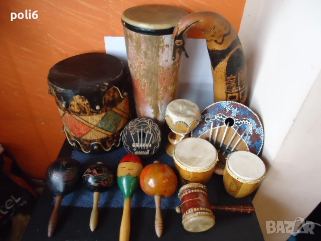 тарамбука,маракас,гуидо,барабан,калимба
