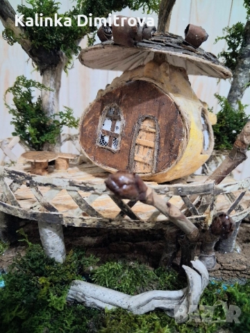 Къщичка на дърво-ръчна изработка., снимка 11 - Декорация за дома - 52339110