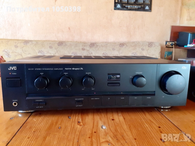 Прекрасен усиловател JVC AX-311 BK Dynamic SUPER A- Японска мощна машина., снимка 6 - Ресийвъри, усилватели, смесителни пултове - 52846011
