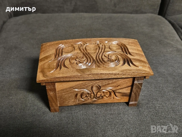 Ръчна изработка дървена кутия за бижута