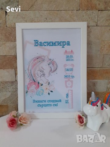 Персонална рамка за бебе!, снимка 12 - Мебели за детската стая - 26707023