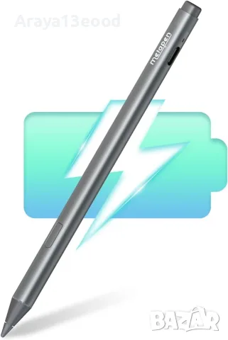 Стилус писалка Metapen M2 за Microsoft Surface – 4096 нива на натиск, Tilt, Eraser, бързо зареждане