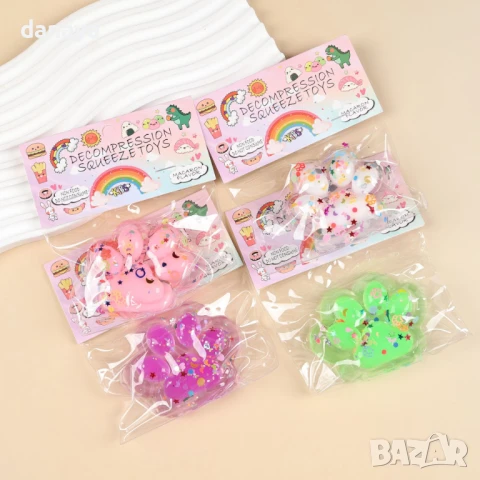 5971 Светещо скуиши Котешки лапички 7 см, антистрес играчка SQUISHY, снимка 9 - Фигурки - 50767343