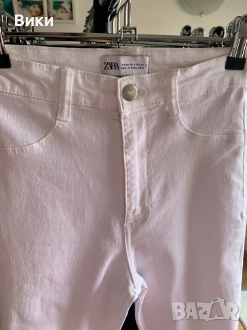 Zara бели дънки Зара, снимка 5 - Дънки - 39636872
