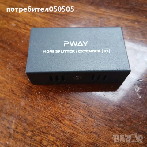 HDMI SPLITTER EXTENDER RX, снимка 1 - Кабели и адаптери - 49022823