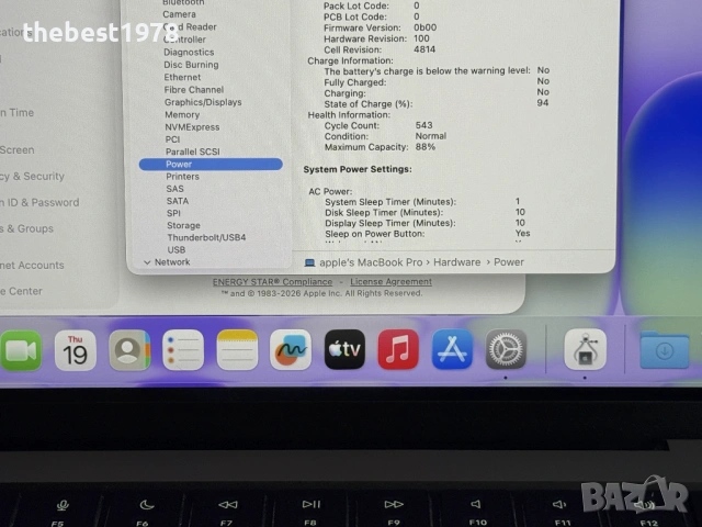 MacBook Pro 14 M1 Pro` 8 CPU/14 GPU/32GB RAM/512GB SSD/Бат 15ч, снимка 8 - Лаптопи за работа - 53895883