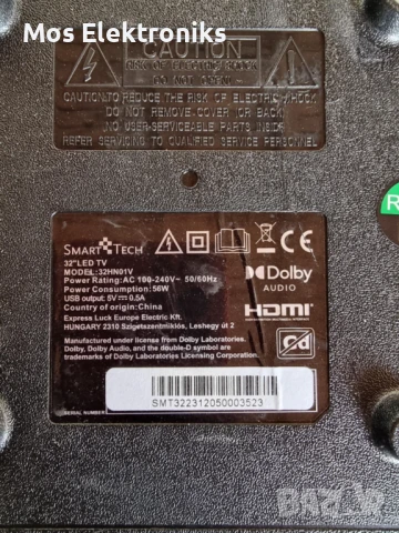 Mainboard - el.ms3663s-fe48 - SmartTech 32hn01v, снимка 4 - Части и Платки - 50691778