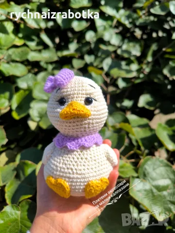 Плетена играчка Пате, снимка 2 - Плюшени играчки - 56231129