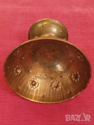 Медна, бакърена купа, потир,България. , снимка 3 - Антикварни и старинни предмети - 42656540
