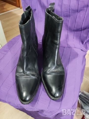 Маркови кожени ботушки NOVITA, снимка 2 - Дамски ботуши - 35288763