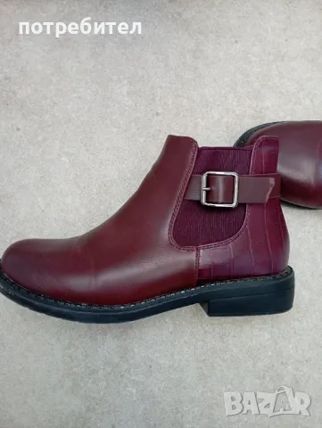 Боти в цвят бордо, снимка 1