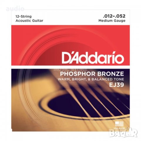 Струни за китара D'Addario EJ 39, снимка 1 - Китари - 29809544