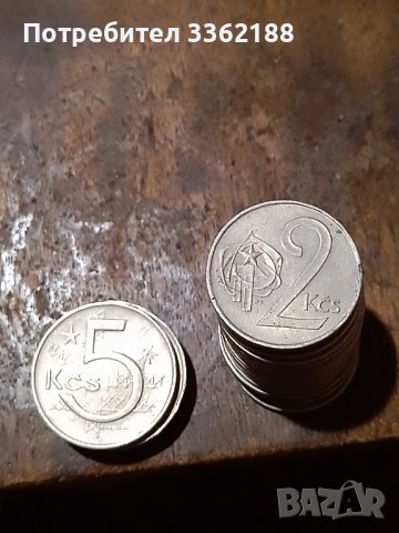 Лот Монети Чехословакия, снимка 1 - Нумизматика и бонистика - 37146138