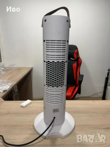 Вентилаторна печка 2-в-1 с керамичен нагревател, осцилация 60° – 1500W, 6062, снимка 2 - Отоплителни печки - 55961891