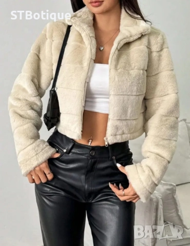 🌸 Елегантно Плюшено Teddy Яке за Жени – STBoutique, снимка 10 - Якета - 51951703