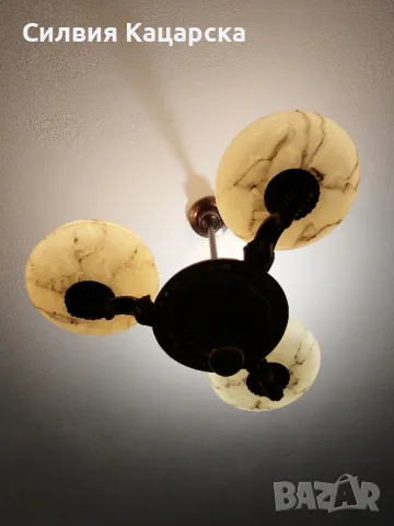 Старинен полилей, снимка 2 - Лампи за таван - 47969518