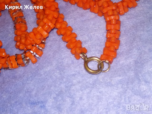 КРАСИВО РЕТРО СТИЛ ГЕРДАНЧЕ КОЛИЕ ХЕНД - МЕЙД АРТ БИЖУ с МЕСИНГОВИ ЕЛЕМЕНТИ и ЗАКОПЧАЛКА 37089, снимка 7 - Колиета, медальони, синджири - 40415297