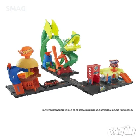 Hot Wheels City Beast Tracks - Mattel S_1213629, снимка 3 - Коли, камиони, мотори, писти - 47977272