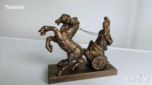 Статуетка с центурион в римска колесница, известна като "колесница на триумфа" , снимка 7 - Статуетки - 53904507