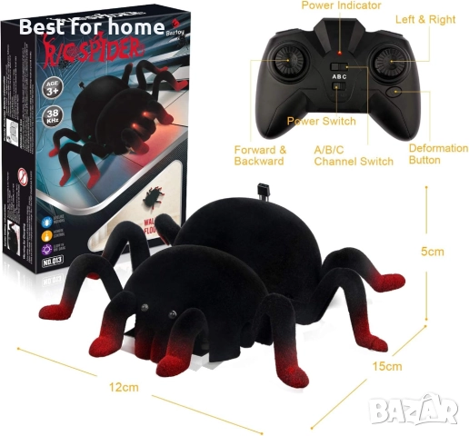 Играчка паяк с дистанционно управление, снимка 6 - Други - 51666155