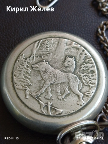 Стар джобен часовник МЪЛНИЯ СССР перфектно състояние работи уникат за КОЛЕКЦИОНЕРИ 51007, снимка 6 - Антикварни и старинни предмети - 51503822