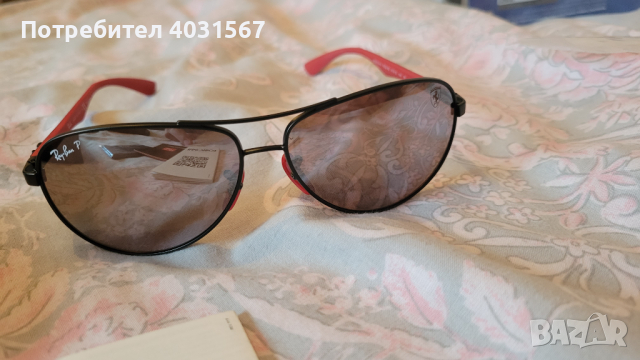 Слънчеви очила Ray-Ban Ferrari, тип Pilot - чисто нови, оригинални, снимка 8 - Слънчеви и диоптрични очила - 44782073