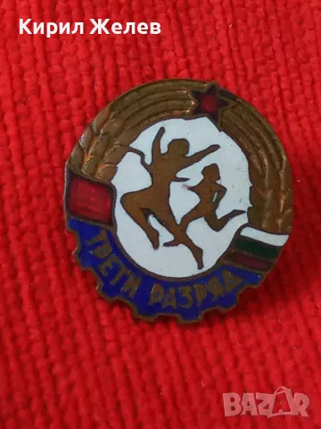 ТРЕТИ РАЗРЯД Стара СОЦ НРБ ЕМАЙЛИРАНА БРОНЗОВА РЯДКА СПОРТНА ЗНАЧКА на ВИНТ - ДИП КОМУНА 32604, снимка 10 - Колекции - 38465373