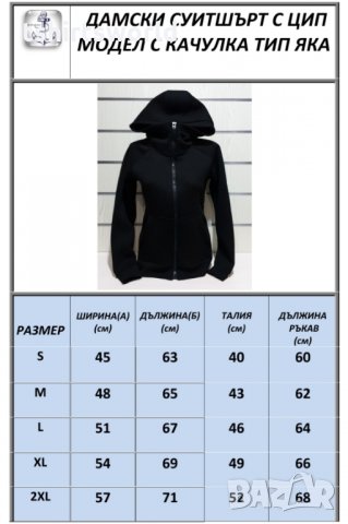 Нов дамски суичър с ЦИП и качулка в сив цвят, снимка 4 - Суичъри - 31125505