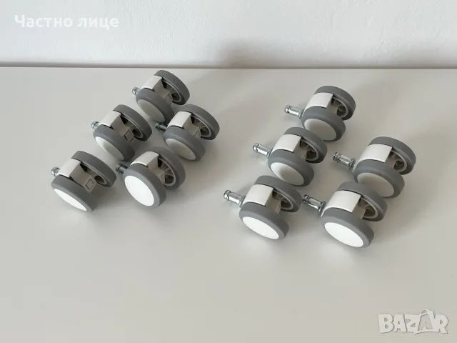 Комплект колелца за офис стол от IKEA 10 х 22 мм