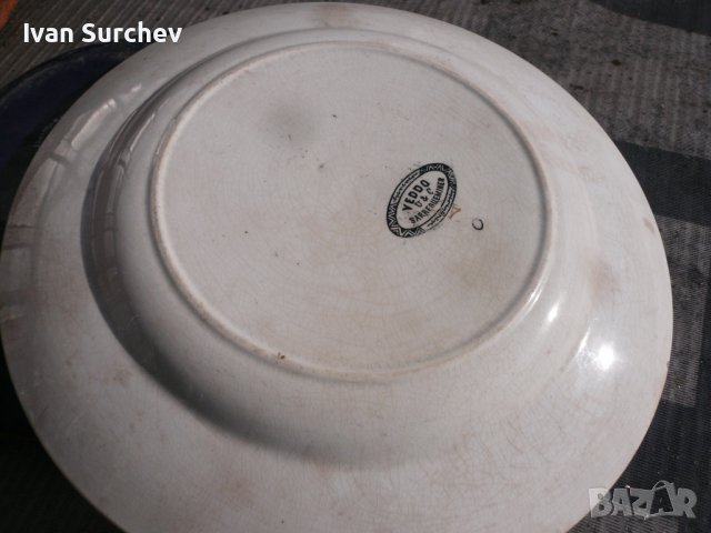 СТАРА РИСУВАНА 4ИНИЯ ПОРЦЕЛАНОВА, снимка 9 - Антикварни и старинни предмети - 39731428