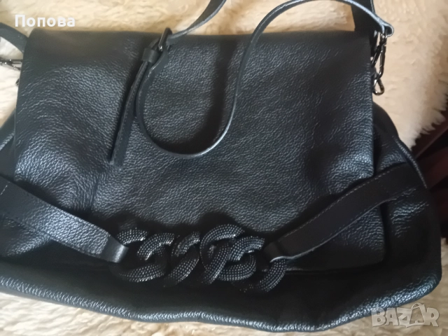 Италианска маркова чанта естествена кожа, снимка 7 - Чанти - 52139223