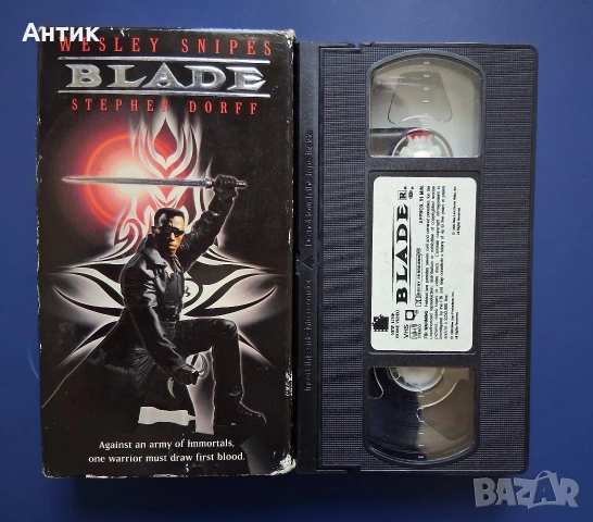 Видеокасета VHS Блейд , снимка 3 - Други жанрове - 54152349