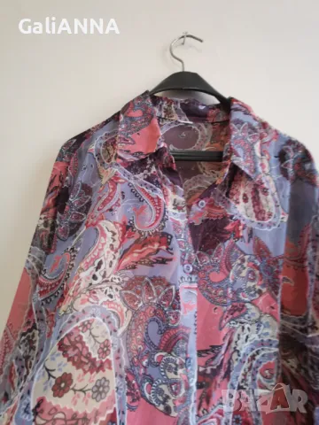 СТРАХОТНА РИЗА ЕФЕКТЕН ДЕСЕН 3XL-4XL, снимка 3 - Ризи - 48244653