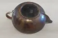 Старинен  чайник с поставка и спиртник месинг за ценители , снимка 6