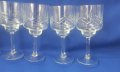 Кристали чаши за алкохол, високо столче, гравюра 6 бр, снимка 4