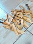 Ножове от дърво с медни орнаменти №2, снимка 1 - Подаръци за мъже - 34230598