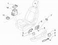 Въртящ бутон, настройка на наклона на седалката FIAT Doblo II, Fiorino, Grande Punto, Linea, снимка 4