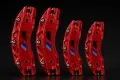 Метални капаци за спирачни апарати M Power – BMW 1, 3, 5, X5, X6 – 4 броя, Червен, снимка 3