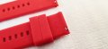  21мм червена силиконова каишка универсална с патенти чисто нова, снимка 3