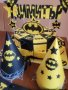 Тематична украса за рожден ден с Батман жълто и черно , снимка 6