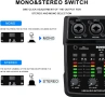 BOMGE USB аудио интерфейс 2-канален миксер XLR/3.5mm вход 48V захранване, снимка 8
