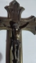 Стар стенен кръст Разпятие Христово от метал, снимка 2