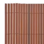 vidaXL Двустранна градинска ограда, 110x400 см, кафява, снимка 4