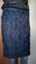 Дамска пола в кралско синьо,с дантела🍀♥️M,M/L♥️🍀арт.4410, снимка 1 - Поли - 37588459