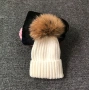 Зимна дамска шапка с голям пух, снимка 3