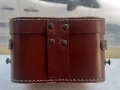 Стар английски кожен калъф за бинокъл, снимка 4