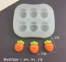 5 вида малки моркова моркови морковчета морков силиконов молд форма фондан шоколад декор, снимка 7