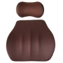 К-т ортопедични възглавници, Мемори пяна, За офис или кола, Кафяв, снимка 1